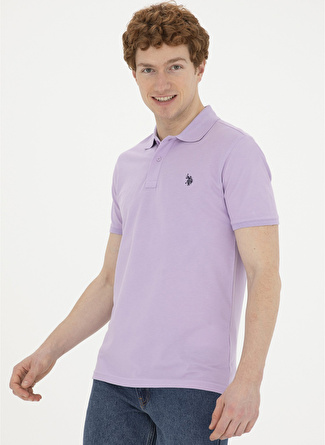 U.S. Polo Assn. Lila Erkek Polo T-Shirt GTP04IY024