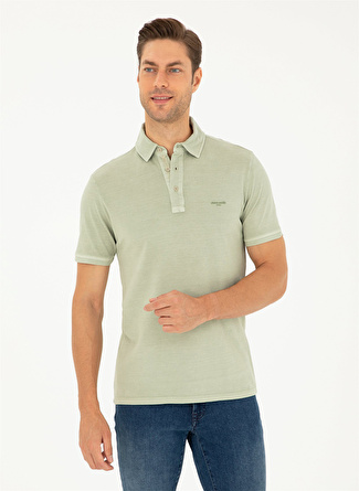 Pierre Cardin Düz Çağla Erkek Polo T-Shirt TOMAS