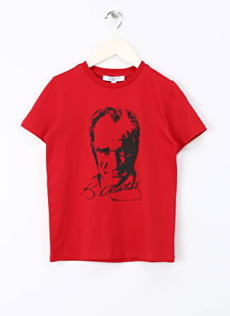 Limon Baskılı Kırmızı Unisex Çocuk T-Shirt MSA-24