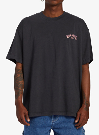 Billabong ABYZT02276_COLLISION TEES Siyah Erkek Bisiklet Yaka Oversized Desenli T-Shirt