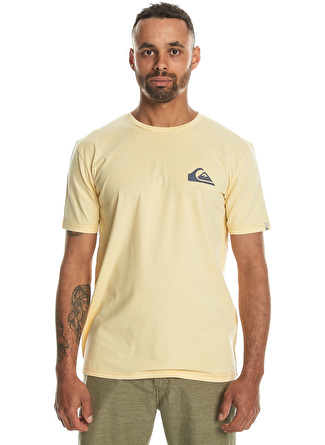 Quiksilver Sarı Erkek O Yaka  Standart Fit Baskılı T-Shirt EQYZT07657_MW MINI LOGO SS