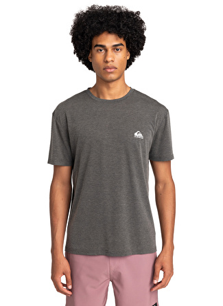 Quiksilver Siyah Erkek O Yaka  Standart Fit Baskılı T-Shirt EQYKT04311_COASTAL RUN SS