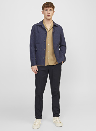 Jack & Jones Normal Bel Normal Paça Lacivert Erkek Pantolon JPSTACE JJSUMMER CHINO