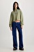 Washed Cotton Cropped Hoodie Kadın Sweatshirt-J20J223082L9N