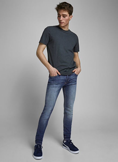 Jack & Jones JJILIAM JJORIGINAL AGI 005 Düşük Bel Skinny Fit Erkek Denim Pantolon 12166854