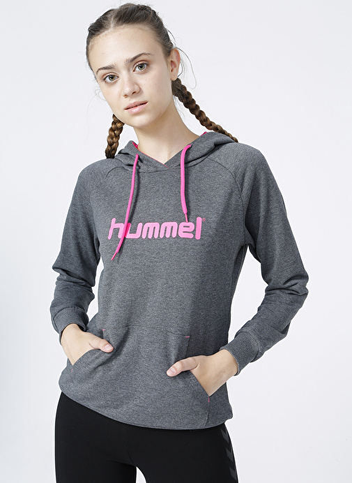 Hummel BETHILDA HOODIE Gri Kadın Sweatshirt 920177-2800