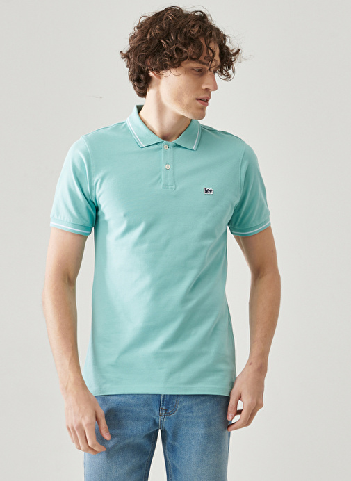 Lee Açık Mavi Erkek Polo T-Shirt L61ARLUD_ polo t-shirt