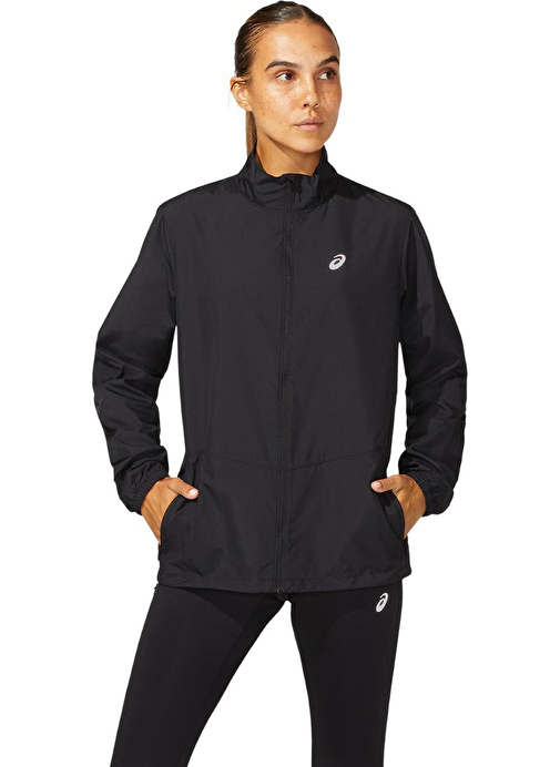 Asics 2012C341-001 CORE JACKET Beyaz Kadın Dik Yaka   Normal Kalıp