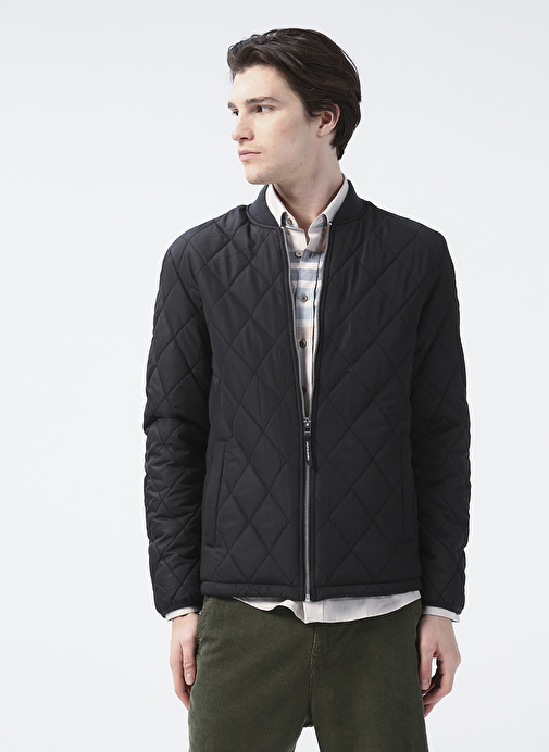 Jack & Jones Siyah Erkek Mont 12223159_JJKEEN LINER JACKET