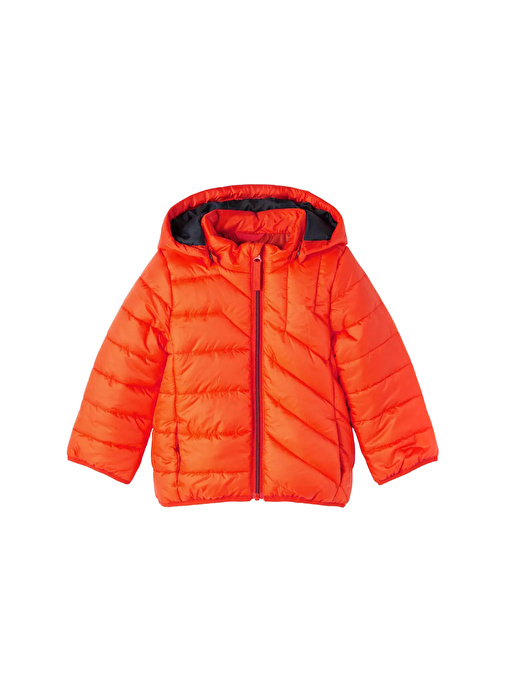 Name İt Turuncu Erkek Bebek Fermuarlı Uzun Kollu Düz Mont NMMMAXON JACKET  PB