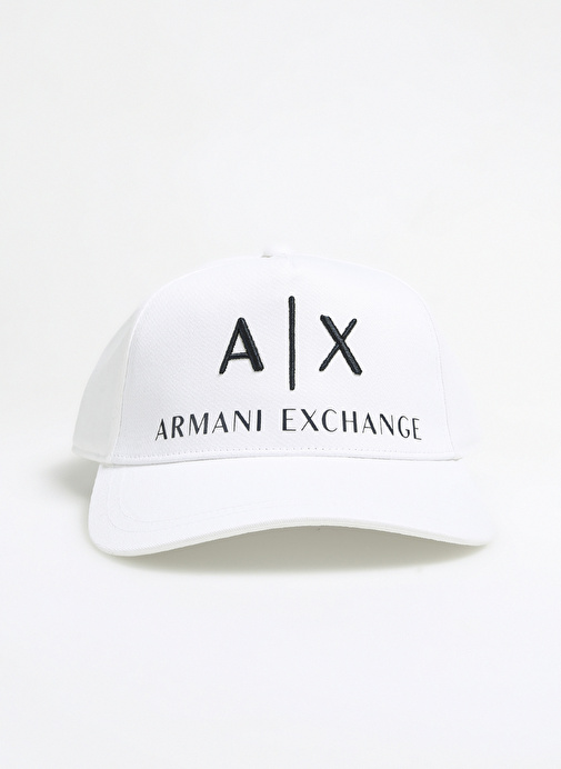 Armani Exchange Beyaz - Lacivert Erkek Kasket 954039 00812-BIANCO/BLU NAVY