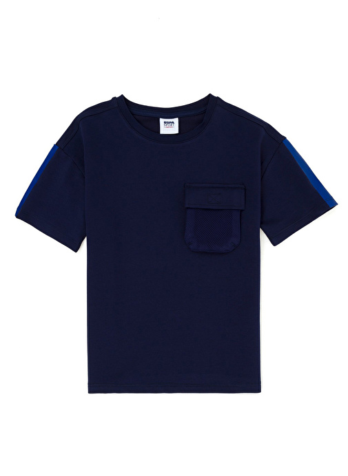 U.S. Polo Assn. Düz Lacivert Erkek Çocuk T-Shirt RC-RISANKIDS