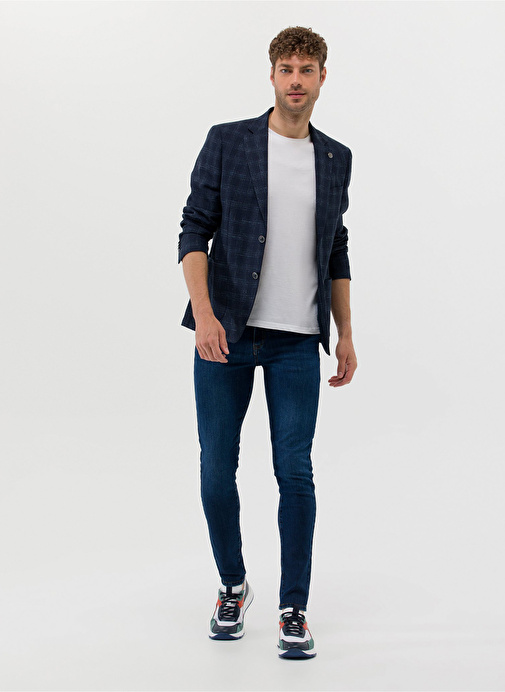 Pierre Cardin Normal Bel Normal Paça Slim Fit Lacivert Erkek Denim Pantolon BADELA