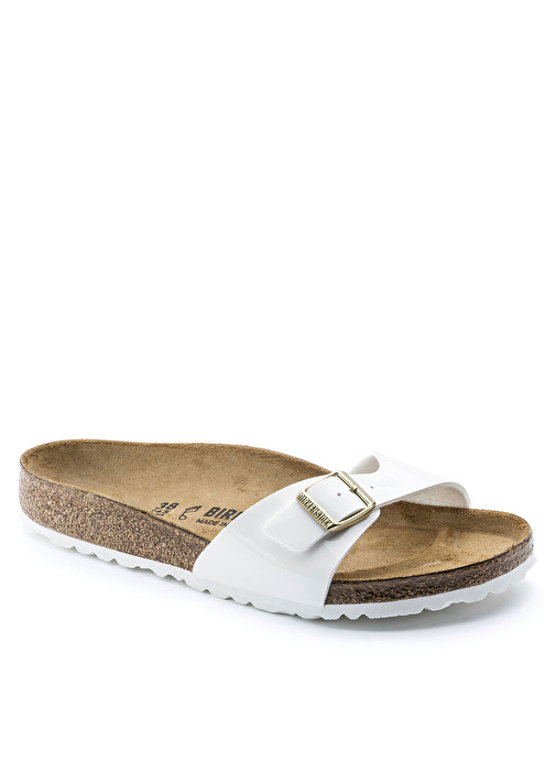 Birkenstock MADRID BF PATENT Beyaz Kadın Birko-Flor Terlik