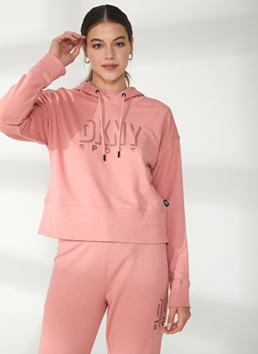 Dkny Jeans Bronz Kadın Kapüşonlu Sweatshirt DP2T9199