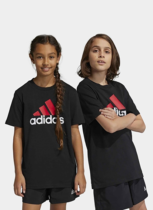 adidas Siyah Erkek Çocuk T-Shirt HR6369 U BL 2 TEE