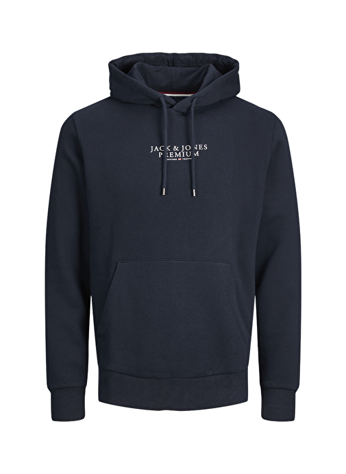 Jack & Jones Kapüşon Yaka Lacivert Erkek Sweatshırt 12216335_JPRBLUARCHIE SWEAT HOOD NO