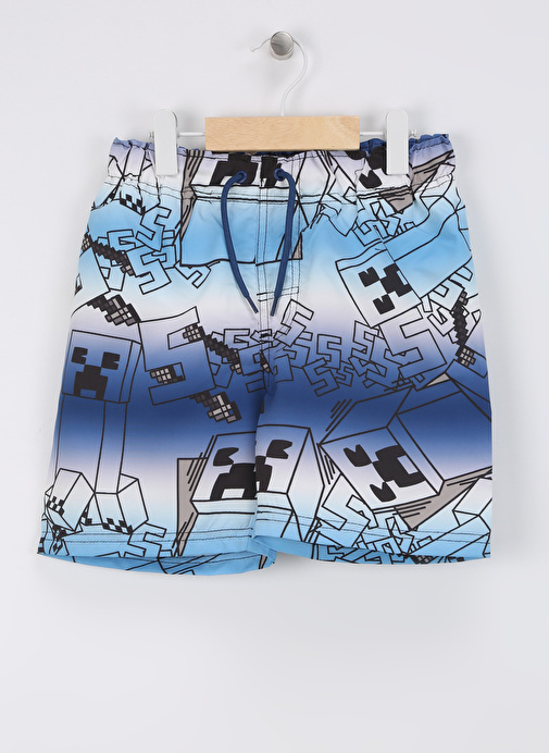 Name İt Mavi Erkek Şort Mayo NKMMUXIN MINECRAFT SWIMSHORTS BFU