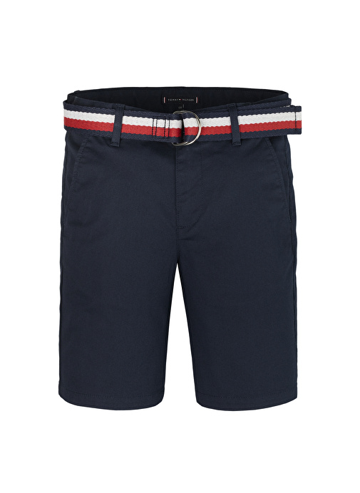 Tommy Hilfiger Normal Bel Normal Lacivert Erkek Şort WOVEN BELTED SHORTS