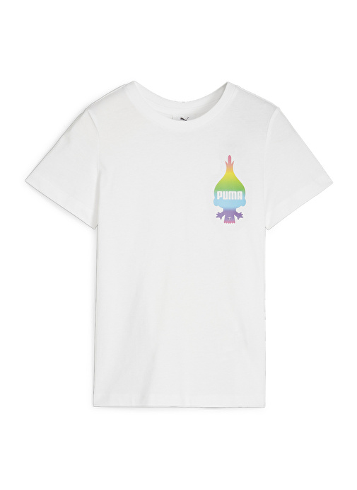 Puma Baskılı Beyaz Erkek T-Shirt 62481602-PUMA X TROLLS Tee