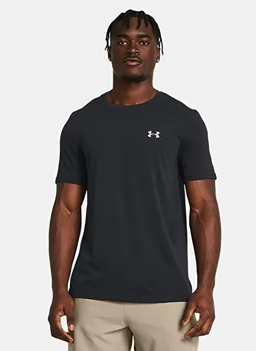 Under Armour 1382801-001 Vanish Seamless SS Siyah Erkek Bisiklet Yaka Bol Kesim T-Shirt