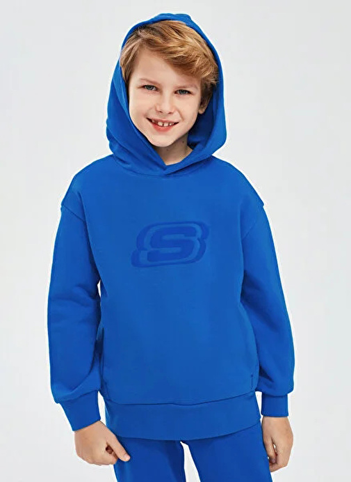 Skechers Erkek Çocuk Sweatshirt SK232064-403-Essential B Hoodie