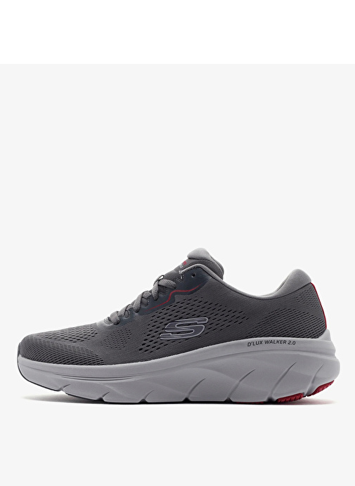 Skechers 232714 CCRD D'LUX WALKER 2.0 - SWAV Gri - Kırmızı Erkek Lifestyle Ayakkabı