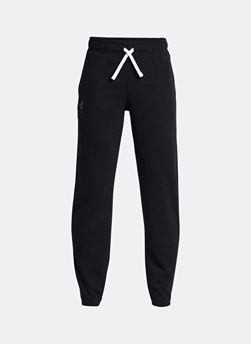 Under Armour Siyah Erkek Çocuk Bol Kesim Eşofman Altı 1383134-001-UA Rival Terry Joggers