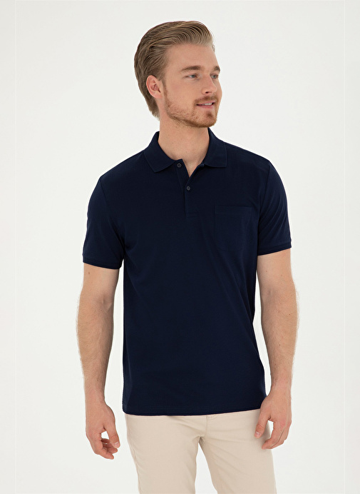 U.S. Polo Assn. Lacivert Erkek Regular Fit T-Shirt TEGA