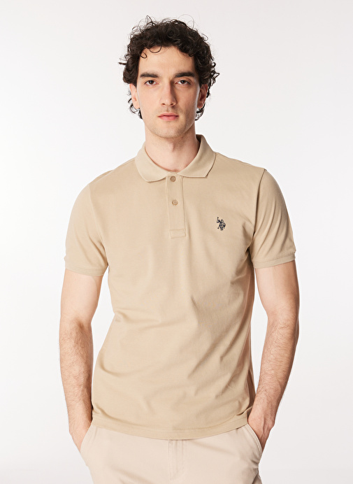 U.S. Polo Assn. Açık Haki Erkek Slim Fit T-Shirt GTP04IY024