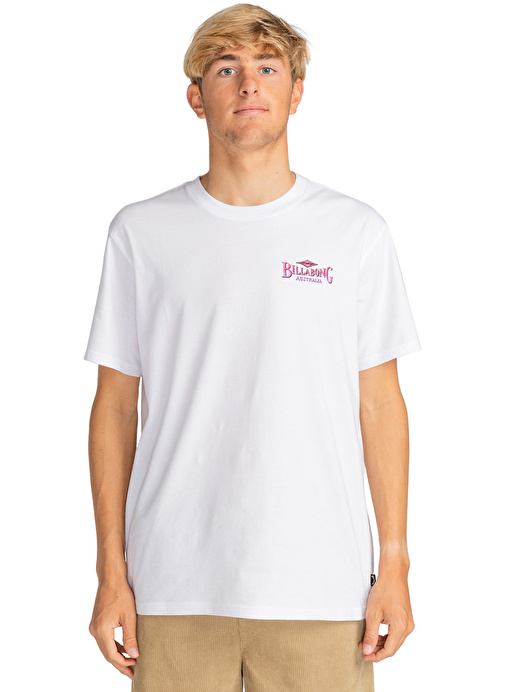 Billabong EBYZT00170_DREAMY PLACE TEES Beyaz Erkek Bisiklet Yaka Regular Fit Desenli T-Shirt