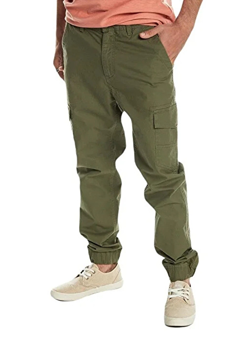 Quiksilver  Yeşil Erkek Outdoor Pantolonu EQYNP03296_MW CUFFED CARGO