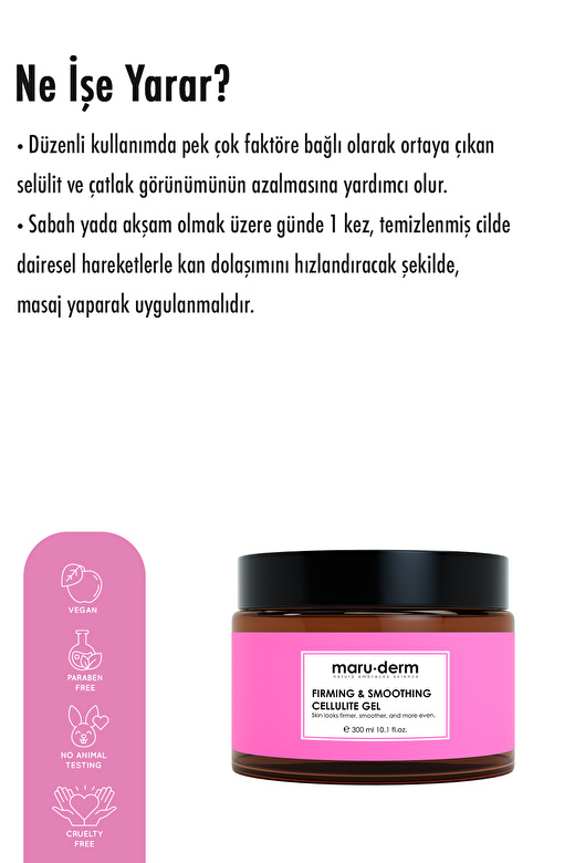 Maruderm Sıkılaştırıcı Çatlak Ve Selülit Kremi 300 ml 3