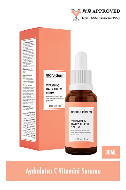 Maru.Derm C Vitamini Ve Peptid Aydınlatıcı Cilt Bakım Serumu 30 Ml 2