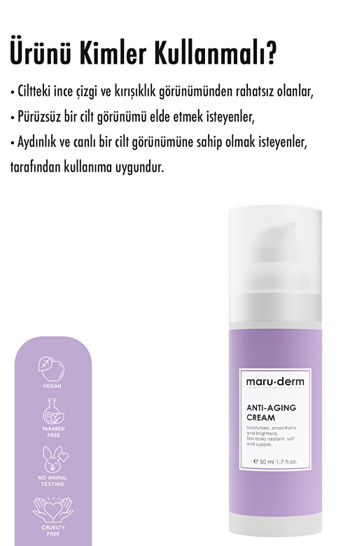 Maruderm Anti-Age Kırışıklık Karşıtı Cilt Bakım Kremi 50 ml 2