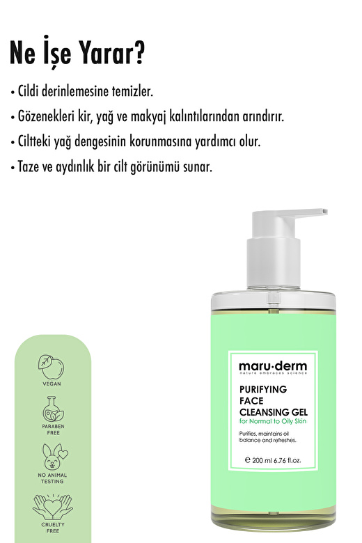 Maruderm Karma Ve Yağlı Ciltlere Özel Salisilik Asit Yüz Temizleme Jeli 200 ml 2