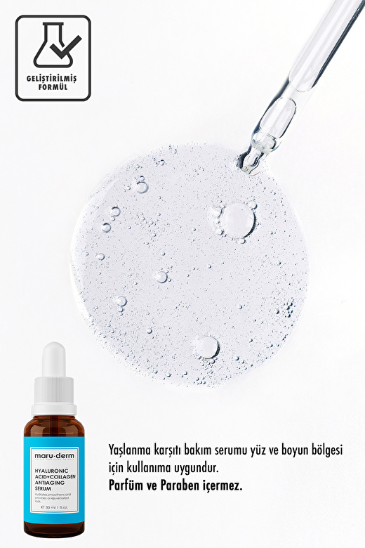 Maru.Derm Hyalüronik Asit & Kolajen Cilt Bakım Serumu 30 ml 2