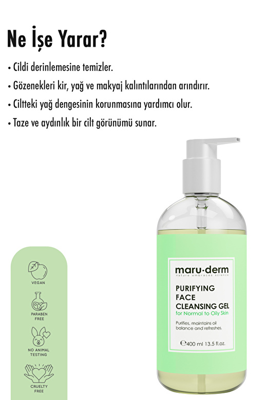 Maru.Derm Maruderm Karma Ve Yağlı Ciltlere Özel Salisilik Asit Yüz Temizleme Jeli 400 ml 4