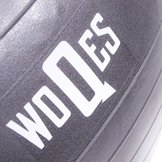 WOQES 65cm Pilates Topu Yüksek Kalite PVC Şişirme Pompası Hediyeli Gri 3