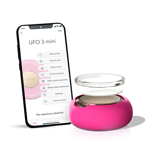 UFO 3 Mini Power Maske ve Işık Terapi Cihazı, Fuchsia 3