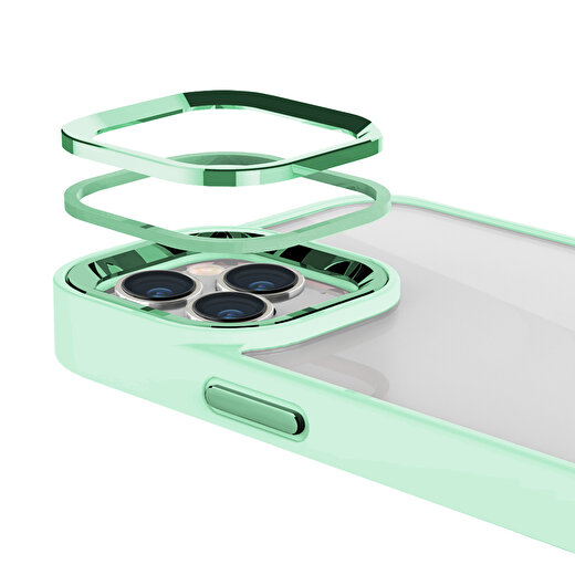 Buff iPhone 15 Pro Max New Air Bumper Kılıf Açık Yeşil 3