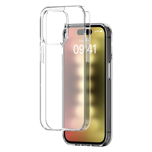 Buff iPhone 15 Pro Air Hybrid Kılıf Şeffaf 3