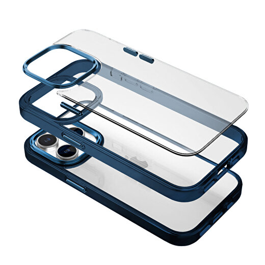 Buff iPhone 15 Pro Max New Air Bumper Kılıf Mavi 2