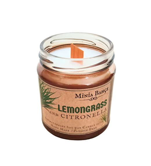Limonotu & Citronella Yağı, Sineksavar Aromaterapi Soya Mumu, 150gr 1