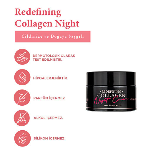 Pureexen Cosmetıcs Laboratory Redefining Collagen Night Kırışıklık Karşıtı Onarıcı Gece Kremi 3