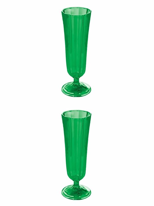 Yeşil Flüt Şampanya Bardağı 130cc 2'li 04FIA001715 1