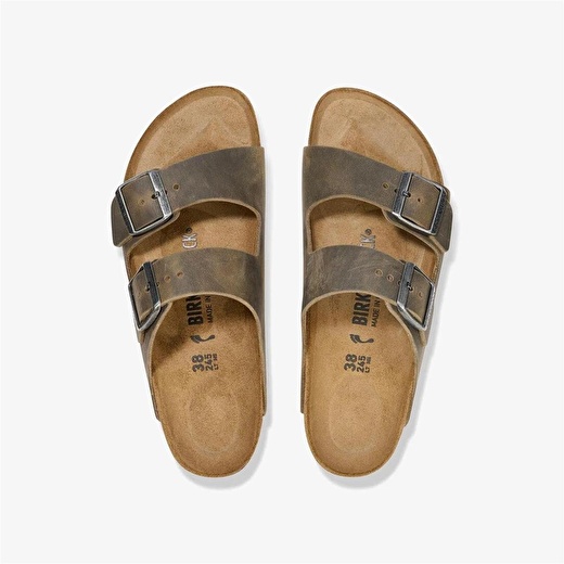 Birkenstock Arizona Leoi Faded Khaki Unisex Terlik 1