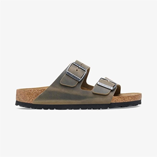 Birkenstock Arizona Leoi Faded Khaki Unisex Terlik 3