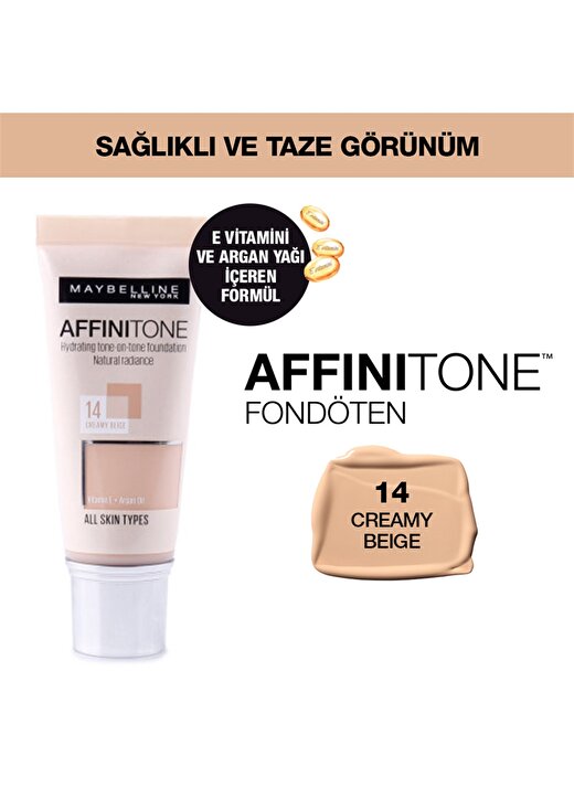 Maybelline Affinitone - 14 Creamy Fondöten 1
