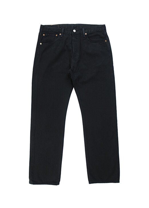 Levis 00501-0165 501 Black Boru Paça Yüksek Original Black Denim Erkek Pantolon 1